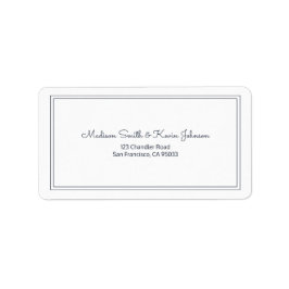 Minimalistiskt enkelt kursivt skript Bröllop Adres Adressetikett