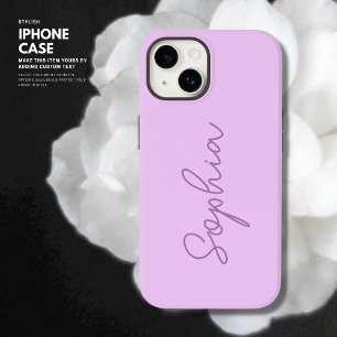 Minimalistiskt, enkelt Lilac-skriptmonogram för El