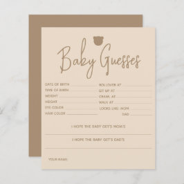 Minimalistiskt, enkelt modernt björnbabyskor