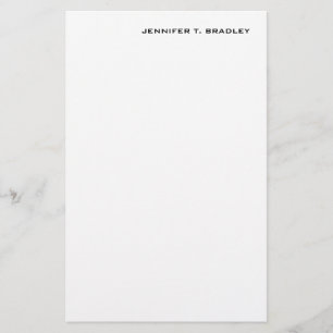 Minimalistiskt enkelt modernt brevpapper