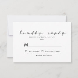 Minimalistiskt enkelt, modernt minnessvar OSA kort