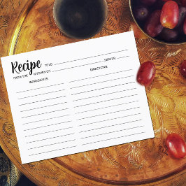 Minimalistiskt enkelt mottagningskort