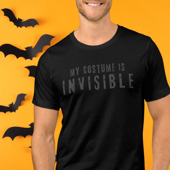 Minimalistiskt enkelt osynligt Halloween-format T Shirt (Skapare uppladdad)