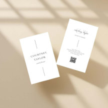 Minimalistiskt enkelt professionellt med QR-kod