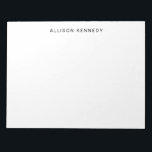 Minimalistiskt enkelt rent klassiskt modernt grund anteckningsblock<br><div class="desc">Professionell Enkel klassisk Modern Basic Grått-Anteckningsblock Du kan enkelt anpassa färg i texten med verktygen Anpassa eller kontakta mig.</div>