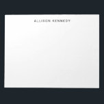 Minimalistiskt enkelt rent klassiskt modernt grund anteckningsblock<br><div class="desc">Professionell Enkel klassisk Modern Basic Grått-Anteckningsblock Du kan enkelt anpassa färg i texten med verktygen Anpassa eller kontakta mig.</div>