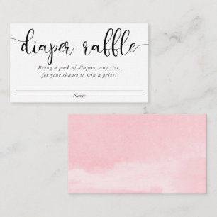 Minimalistiskt enkelt svartbläckstråle för rosa tilläggskort