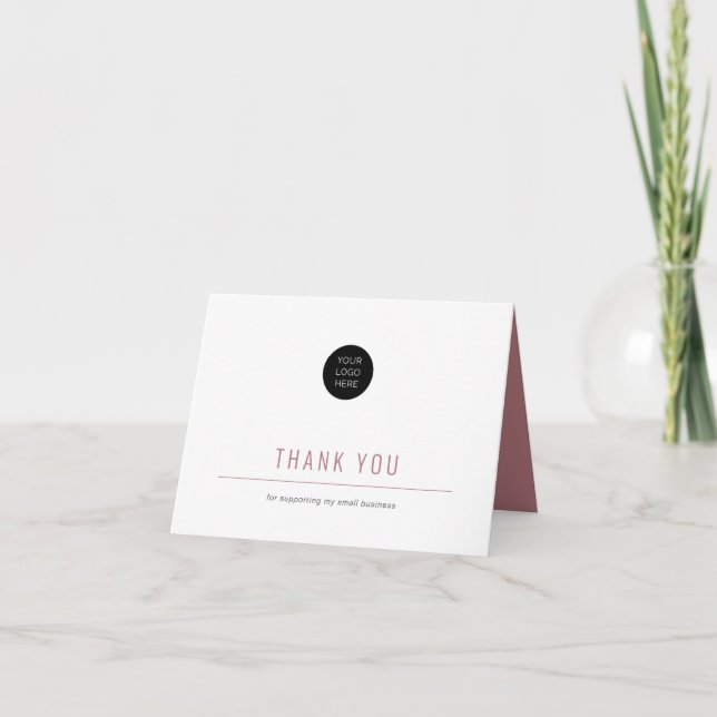 Minimalistiskt-enkelt - tack för ditt kort-mappade (Framsida)