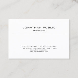 Minimalistiskt enkelt Trendig för modern Elegant Visitkort