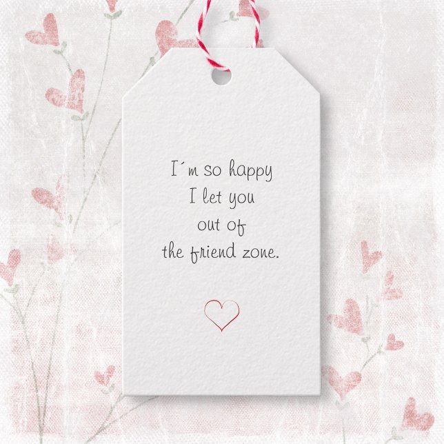 Minimalistiskt, enkelt Vita hjärtans dag Kärlek He Presentetikett (Minimalist Simple White Valentine's Day Love Heart Gift Tags ©Susanne Sachers - Sunny Mind Design 🌞)