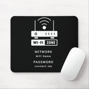 Minimalistiskt enkelt WiFi-Zont lösenord Musmatta