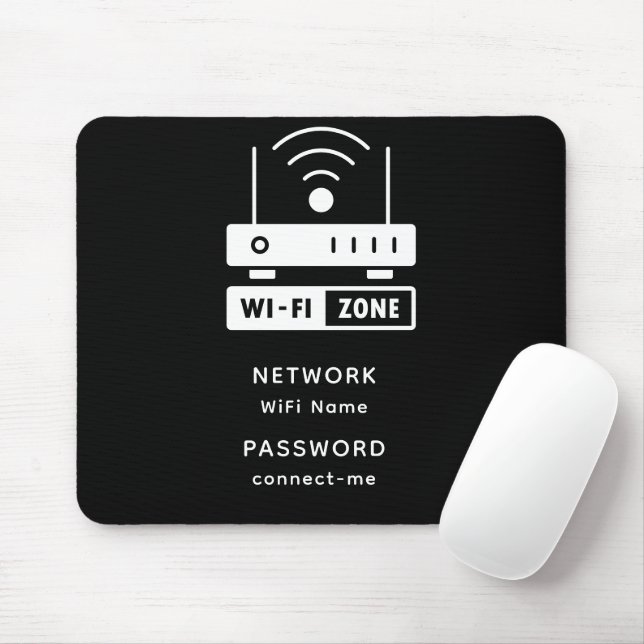 Minimalistiskt enkelt WiFi-Zont lösenord Musmatta (Med mus)