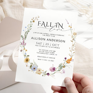 Minimalistiskt fall i Kärlek Inbjudningskort för m