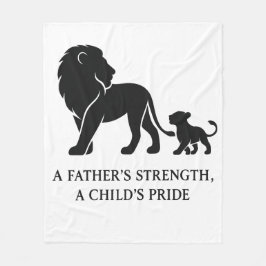 Minimalistiskt Far Dag Hero Fleecefilt