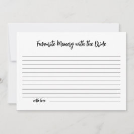 Minimalistiskt favoritminne med kort