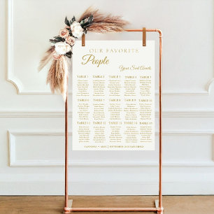 Minimalistiskt favoritpassagerardiagram för Bröllo Poster