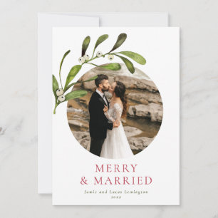 Minimalistiskt fel i Merry & Married Photo Julkort