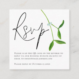 Minimalistiskt felskript QR-kodkod E Tilläggskort