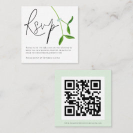 Minimalistiskt felskript QR-kodkod E Tilläggskort