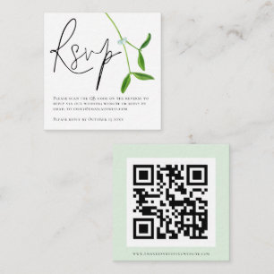 Minimalistiskt felskript QR-kodkod E Tilläggskort
