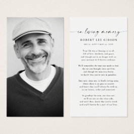 Minimalistiskt felstavat fotokort visitkort