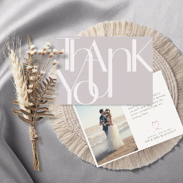 Minimalistiskt fet fotoljus tack kort