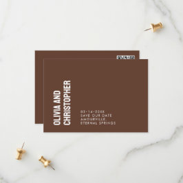 Minimalistiskt fet Spara datumet med QR-kod