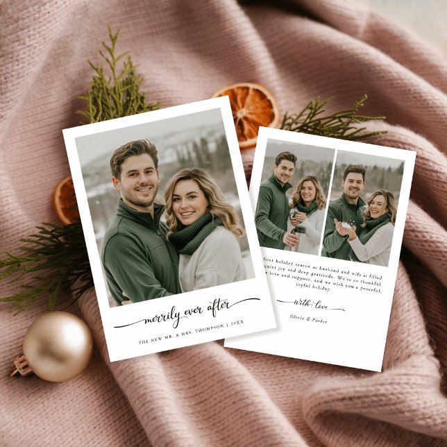 Minimalistiskt, fint efter julfoto av Roligten Julkort (Skapare uppladdad)