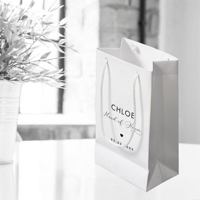 Minimalistiskt, fintvätt och hjärta Maid of honor (Skapare uppladdad)