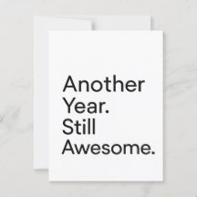 Minimalistiskt födelsedagskort för Vuxnor