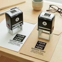 Minimalistiskt företagsnamn & adress & logotyp