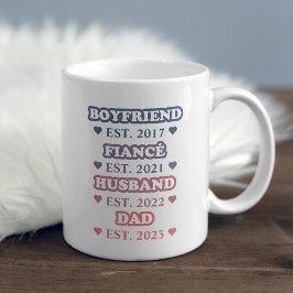 Minimalistiskt första gången Pappa-gåva från fruko Kaffemugg