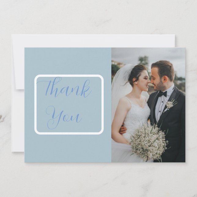 Minimalistiskt fotfoto i Måne Tack Kort (Framsida)