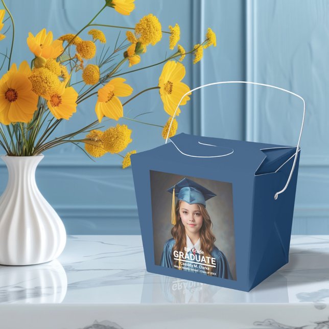 Minimalistiskt foto 8:e klass examen presentaskar (Skapare uppladdad)