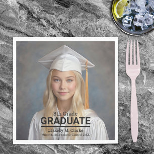 Minimalistiskt foto 8:e Klass Studenten Pappersservett