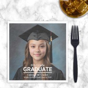Minimalistiskt foto 8:e Klass Studenten Pappersservett