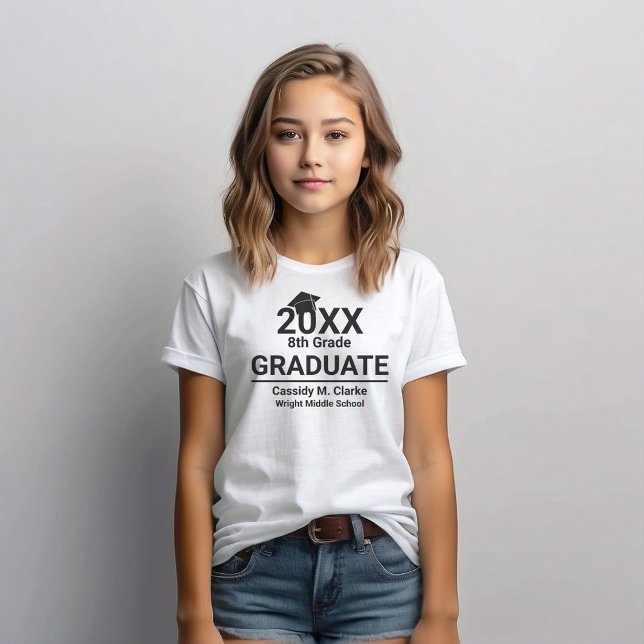 Minimalistiskt foto 8:e Klass Studenten T Shirt (Skapare uppladdad)