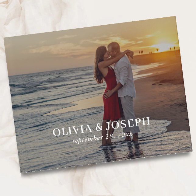 Minimalistiskt foto Bröllop med enkel Elegant Gästböcker (Skapare uppladdad)