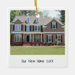 Minimalistiskt foto enkelt Modern New Home Julgransprydnad Keramik