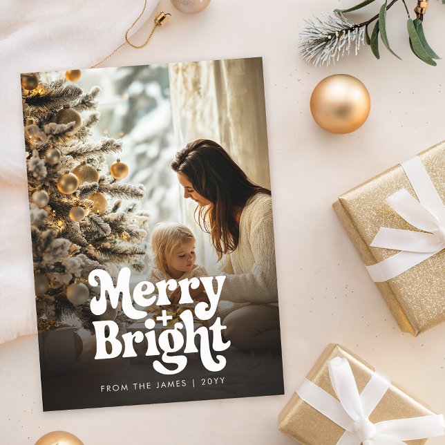 Minimalistiskt foto för dagens moderna Snyggt Julkort (Skapare uppladdad)