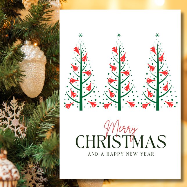 Minimalistiskt foto för flygplanet Julgran Julkort (Skapare uppladdad)