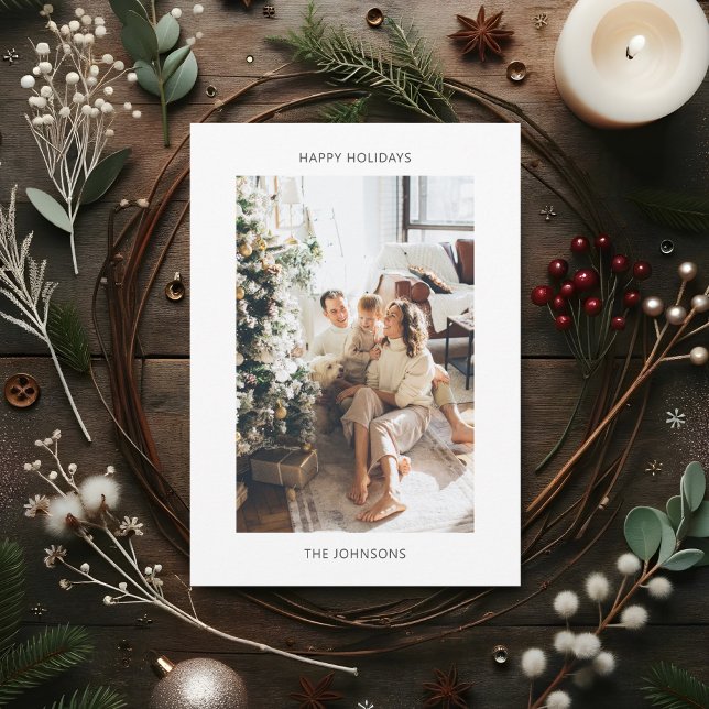 Minimalistiskt foto för glad helg julkort (Skapare uppladdad)