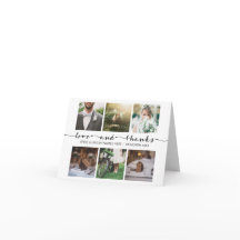 Minimalistiskt foto för Kärlek & Tack Bröllop Typo