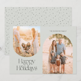 Minimalistiskt foto för Modern Arch Ram Collage Julkort