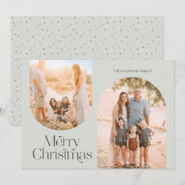 Minimalistiskt foto för Modern Arch Ram Collage Julkort