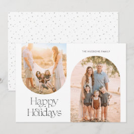 Minimalistiskt foto för Modern Arch Ram Collage Julkort