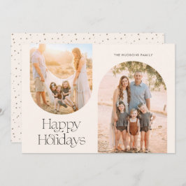 Minimalistiskt foto för Modern Arch Ram Collage Julkort