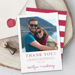 Minimalistiskt foto för Modern Typografi Viva Mage Tack Kort