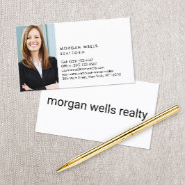 Minimalistiskt foto för professionell visitkort