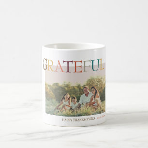 Minimalistiskt foto för tacksam Thanksgiving Kaffemugg
